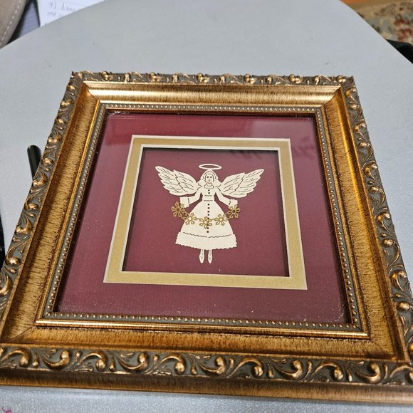 Cindy Jacobs framed ltd hand cut paper angel print numbered & marked. - Picture 1 of 6